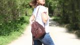 Кожаный  женский рюкзак небольшого размера., Рюкзаки из натуральной кожи